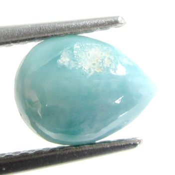 Bra Pris Sällsynt Mycket Vackert Blå Larimar 1,45 carat Dropp Cabochon Slipning Mycket Bra Kvalitet & Färg från Dominikanska Republiken Köp Nu!