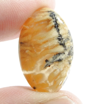 Bra Pris Vacker Mönstrad Maligano Jaspis 22,74 carat Oval Cabochon Slipad Mycket Bra Kvalitet & Färg från Indonesien Köp Nu!