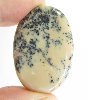 Bra Pris Mycket Vackert Mönster Dendritisk Agat 43,67 carat Oval Cabochon Slipning Väldigt Fin Färg & Kvalitet från Brasilien Köp Nu!