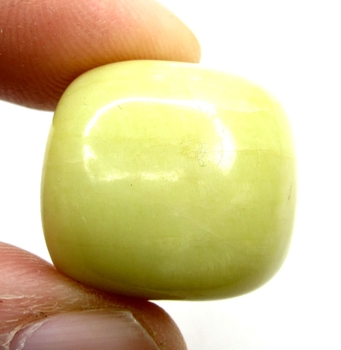 Bra Pris Mycket Vacker Trumlad Polerad Gul Nefrit Jade 14,44 gram Utsökt Bra Kvalitet & Färg från Pakistan Köp Nu!