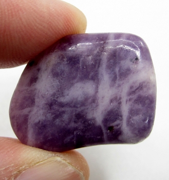 Bra Pris Trumlad Polerad Mycket Vacker Violett Lepidolit 8,20 Gram Naturligt Mönster Intressant Samlarsten från Afrika Köp Nu!