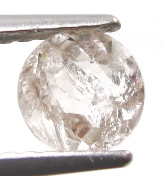 Bra Pris Vacker Rosa Morganit 0,69 carat Rund Fasett Slipning Fin Kvalitet & Lyster från Brasilien Köp Nu!