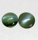Bra Pris Parti 2 st Mycket Sällsynt Alexandrit Kattöga 0,34 carat Rund Cabochon Skarpt Öga Fin Kvalitet från Madagaskar Köp Nu!
