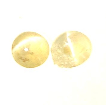 Bra Pris Parti 2 st Vacker Mycket Sällsynt Krysoberyll Kattöga 0,20 carat Rund Cabochon Slipning Samlarsten Skarpt Öga från Sri Lanka Köp Nu!