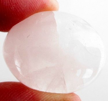 Bra Pris Mycket Vacker Rosen Kvarts 45,03 carat Oval Cabochon Slipning Fin Färg & Kvalitet från Brasilien Köp Nu!