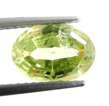 Bra Pris Bra kvalitet Neon Gulgrön Krysoberyll 2,41 carat Oval Slipning Super Fin Lyster & Färg från Afrika Köp Nu!