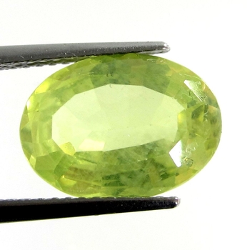 Bra Pris Mycket Bra kvalitet Neon Gulgrön Krysoberyll 5,00 carat Oval Slipning Super Fin Lyster & Färg från Afrika Köp Nu!