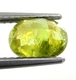 Bra Pris Mycket Vacker Neon Gulgrön Sphene (Titianit) 1,50 carat Oval Slipad Mycket Fin Kvalitet & Lyster från Madagaskar Köp Nu!