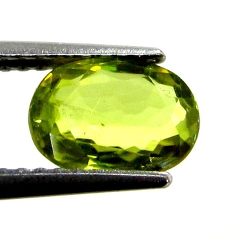 Bra Pris Mycket Vacker Neon Gulgrön Sphene (Titianit) 1,30 carat Oval Slipad Mycket Fin Kvalitet & Lyster från Madagaskar Köp Nu!