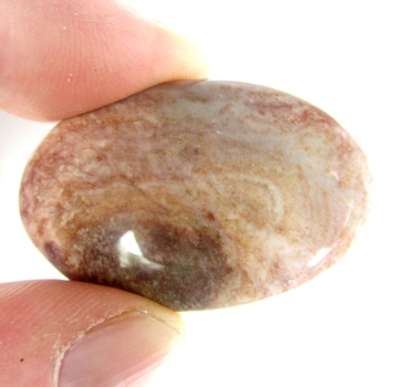 Bra Pris Vacker Mönstrad Rosetta Jaspis 47,86 carat Oval Cabochon Slipad Mycket Bra Kvalitet & Färg från Indien Köp Nu!
