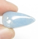 Good Price Very Beutiful Blue Lace Agate 24,52 carat Pear Cabochon Cut Sincerly Nice Colour & Quality from Namibia Purchase Now!