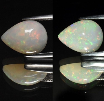 Bra Pris Topp Lyster Etiopisk Opal 4,45 carat Dropp Cabochon Slipning Mycket Fin Kvalitet Köp Nu!