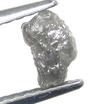 Bra Pris Mycket Fin Silver Grå Rå Oslipad Diamant 0,55 carat Oregelbunden Naturlig Kristall Intressant Objekt till Sten Samlingen från Indien Köp Nu!