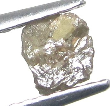 Bra Pris Mycket Fin Gul Brun Silvergrå Rå Oslipad Diamant 0,43 carat Oregelbunden Naturlig Kristall Intressant Objekt till Sten Samlingen från Indien Köp Nu!