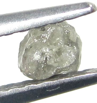 Bra Pris Mycket Fin Silver Grå Rå Oslipad Diamant 0,36 carat Oregelbunden Naturlig Kristall Intressant Objekt till Sten Samlingen från Indien Köp Nu!
