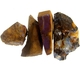 Bra Pris Parti 4 st Mycket Fin Rå Oslipad Koroit Boulder Opal 46,11 carat Naturlig Kristall/Bit Bra Färg Mönster & Kvalitet från Lightning Ridge Australien Köp Nu!