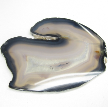 Good Price Very Beautiful Multicolored Banded Agate 54.8 grams Polished Slice Untreated Natural Crystal Very Fine Color & Quality from Brazil Buy Now!