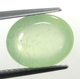 Bra Pris Mycket Fin Färg Äppelgrön Prehnit 3,80 carat Oval Cabochon Slipning Helt Transparent & Topp Kvalitet från Madagaskar Köp Nu!