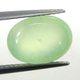 Bra Pris Mycket Fin Färg Äppelgrön Prehnit 5,84 carat Oval Cabochon Slipning Helt Transparent & Topp Kvalitet från Madagaskar Köp Nu!