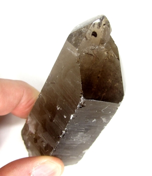 Bra Pris Stor Vacker Rök Kvarts 128 gram Naturlig Terminerad Kristall Transparent Jämn Brun Färg & Bra Kvalitet från Brasilien Köp Nu!