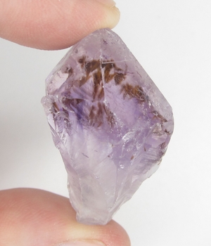 Bra Pris Vacker Obehandlad Rå Oslipad Violett Ametist Spets 21,2 Gram Naturligt Terminerad Kristall Finaste Kvalitet från Brasilien Köp den Nu!