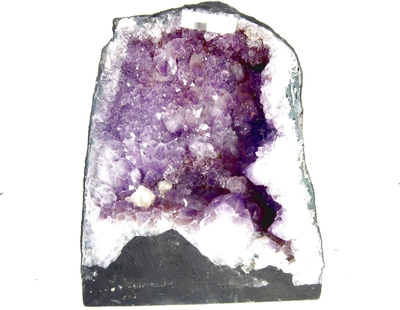 Bra Pris Värdefull Vacker Väldigt Stor Skarp Violett Ametist Grotta 8,1 Kg Formation av Kristaller i Naturlig Geod av Suverän Kvalitet från Brasilien Köp Nu!