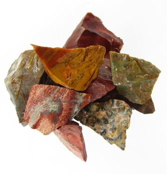 Bra Pris Parti 10 st Rå Oslipad Obehandlad Intressant Flerfärgad Mix Jaspis 46 gram Naturliga Brottstycken Bitar Mycket Fin Kvalitet & Färg från Afrika Köp Nu!