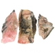 Good Price Parcel 3 pcs Beautiful Pink with Black Patterned Uncut Rough Rhodonite 69 grams Natural Broken Pieces Fine Color & Quality from Brazil Buy Now!