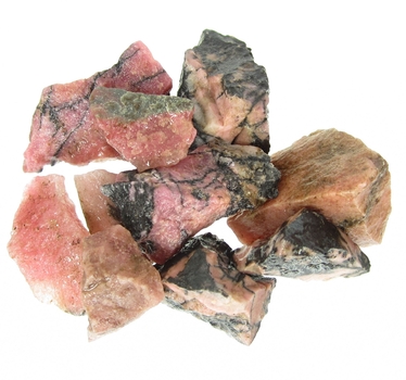 Good Price Parcel 10 pcs Beautiful Pink with Black Patterned Uncut Rough Rhodonite 87 grams Natural Broken Pieces Fine Color & Quality from Brazil Buy Now!