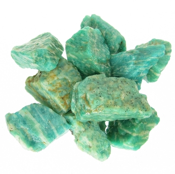 Bra Pris Parti 10 st Mycket Fin Kvalitet Vackert Blåaktigt Grön Vit Mönstrad Rå Amazonit 57 gram Naturligt Brottstycke Bit Härligt Matrial & Bra Färg från Ryssland Köp Nu!