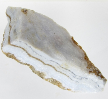 Bra Pris Stor Rå Oslipad Obehandlad Intressant Blå Band Agat 86 gram Naturligt Brottstycke Bit Mycket Fin Kvalitet & Färg från Afrika Köp Nu!