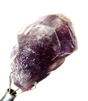 Bra Pris Obehandlad Rå Oslipad Violett med Vit Kvartsbandad Ametist 36,43 carat Naturlig Kristall Bit Fin Färg & Kvalitet från Brasilien Köp Nu!
