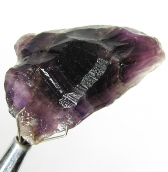 Bra Pris Obehandlad Rå Oslipad Violett med Vit Kvartsbandad Ametist 41,70 carat Naturlig Kristall Bit Fin Färg & Kvalitet från Brasilien Köp Nu!