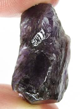 Bra Pris Obehandlad Rå Oslipad Violett med Vit Kvartsbandad Ametist 53,66 carat Naturlig Kristall Bit Fin Färg & Kvalitet från Brasilien Köp Nu!