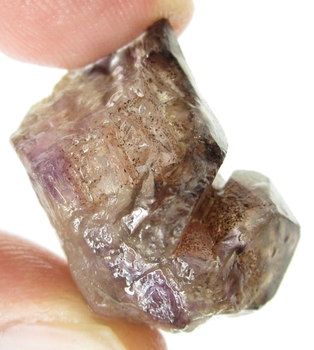 Bra Pris Obehandlad Rå Oslipad Violett med Vit Kvartsbandad Ametist 55,06 carat Naturlig Kristall Bit Fin Färg & Kvalitet från Brasilien Köp Nu!
