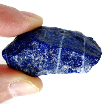 Bra Pris Rå Oslipad Mycket Vackert Blå Afgansk Lapis Lazuli 34 gram Naturligt Brottstycke Bit Topp Kvalite & Finaste Blå Färg Samlarsten Köp Nu!