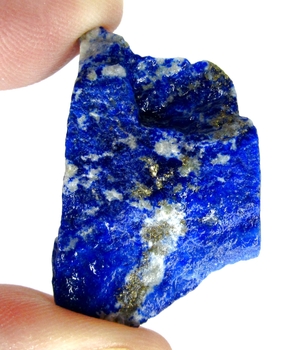 Bra Pris Rå Oslipad Mycket Vackert Blå Afgansk Lapis Lazuli 19 gram Naturligt Brottstycke Bit Topp Kvalite & Finaste Blå Färg Samlarsten Köp Nu!