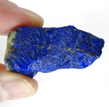 Bra Pris Rå Oslipad Mycket Vackert Blå Afgansk Lapis Lazuli 19 gram Naturligt Brottstycke Bit Topp Kvalite & Finaste Blå Färg Samlarsten Köp Nu!