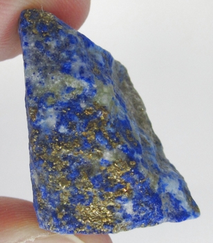 Bra Pris Rå Oslipad Mycket Vackert Blå Afgansk Lapis Lazuli 19 gram Naturligt Brottstycke Bit Topp Kvalite & Finaste Blå Färg Samlarsten Köp Nu!