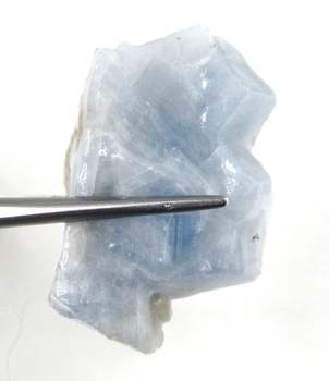 Bra Pris Spännande Rå Oslipad Vacker Blå Kalcit 10,3 gram Naturligt Brottstycke Bit Translucent & Skarp Färg från Brasilien Köp Nu
