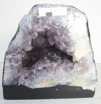 Bra Pris Värdefull Mycket Vacker Violett Ametist Grotta 3,62 Kg Formation av Kristaller i Naturlig Geod av Suverän Kvalitet från Brasilien Köp Nu!