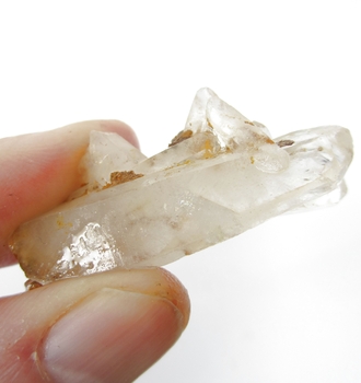 Bra Pris Mycket Fin Intressant Ministuff Bergskristall/Vit Kvarts 9,88 gram Naturligt Kluster Terminerade Kristaller från Marocko Köp Nu!