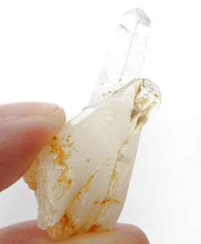 Bra Pris Mycket Fin Intressant Ministuff Bergskristall/Vit Kvarts 9,68 gram Naturligt Kluster Terminerade Kristaller från Marocko Köp Nu!