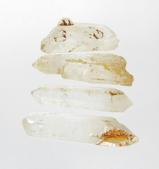 Bra Pris Parti 4 st Mycket Fin Intressant Bergskristall/Vit Kvarts 100 carat Naturligt Terminerad Kristall Trevligt Samlar Matrial från Marocko Köp Nu!