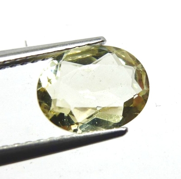 Bra Pris Vacker Brasiliansk Mycket Fint Fyllig Gul Beryll 1,39 carat Oval Slipning Topp Lyster & Topp Kvalitet Trevligt Samlar objekt Köp Nu!