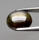 Bra Pris Super Sällsynt Obehandlad Unik Grön Svart Stjärn Safir 1,74 carat Oval Cabochon 12-strålig Stjärna från Thailand Köp Nu!
