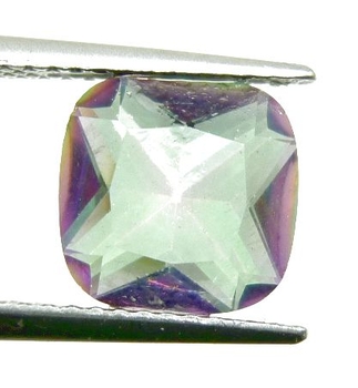 Good Price Top Lustrous Multi Color Playful Mystic Quartz 2,31 carat Cushion Cut Very Fine Quality Exciting Material for Jewelry Makers Buy Now!