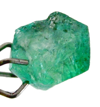 Bra Pris Rå Oslipad Mycket Sällsynt Intensiv Blåaktigt Grön Smargad Kristall 1,18 carat Naturlig Kristall Transparent från Colombia Köp Nu!