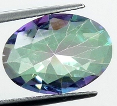 Bra Pris Topp Lystrande Multi Färgspelande Mystik Kvarts 3,72 carat Oval Slipning Mycket Fin Kvalitet Spännande Matrial för Smyckestillverkare Köp Nu!