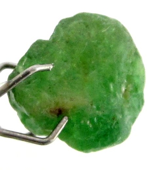Intensiv Grön Tsavorit Granat 3,45 carat från Tanzania Naturlig Kristall Topp Kvalitet Mycket Sällsynt